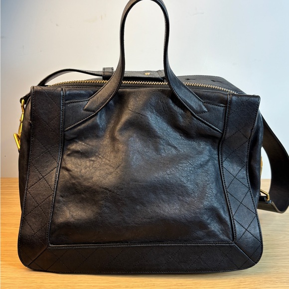 Marc by Marc Jacob’s Quilted Lamb & Cow Leather Dual Handle Satchel - Picture 9 of 15